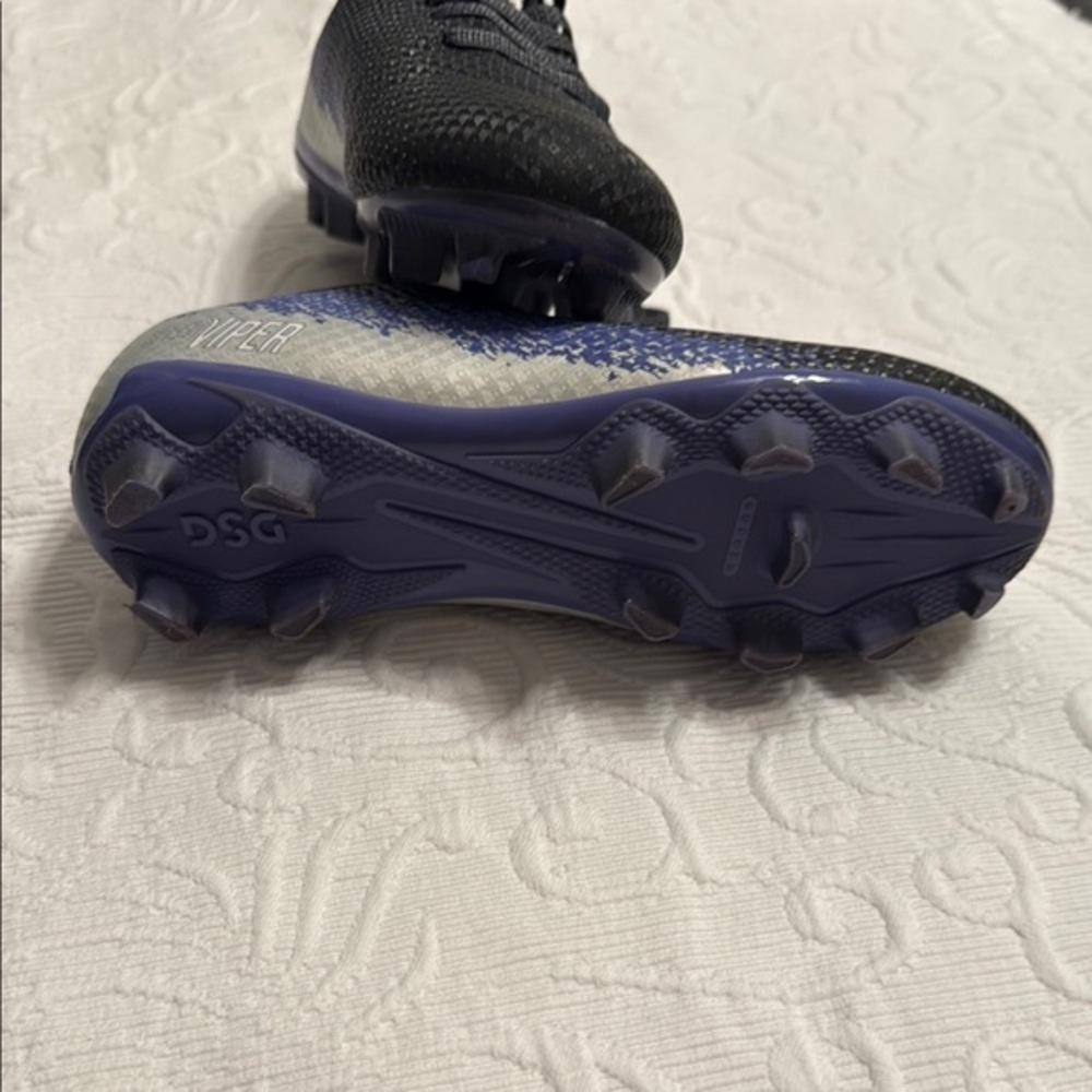 DSG Black and Purple Soccer sneakers